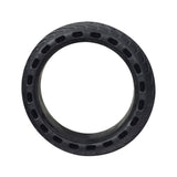 8-1/2 x 2 solid tire with original tread pattern for Hiboy® S2 & S2R electric scooters, featuring a black rim and shallow street tread, designed for a flat-free ride on hardtop pavement.