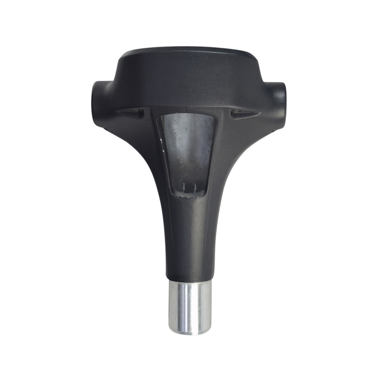 Top Stem Assembly & Handlebar Clamp for GOTRAX Apex & Apex XL Electric Scooters, featuring a strong black and silver metal build, supporting the handlebar and console with a bright lower end for fitting into the steering stem.