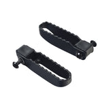 Foot Pegs for the Hover-1 H1 TRAK Electric Dirt Bike (Set of 2), showing a pair of black foot pegs with mounting bolts included for easy installation.