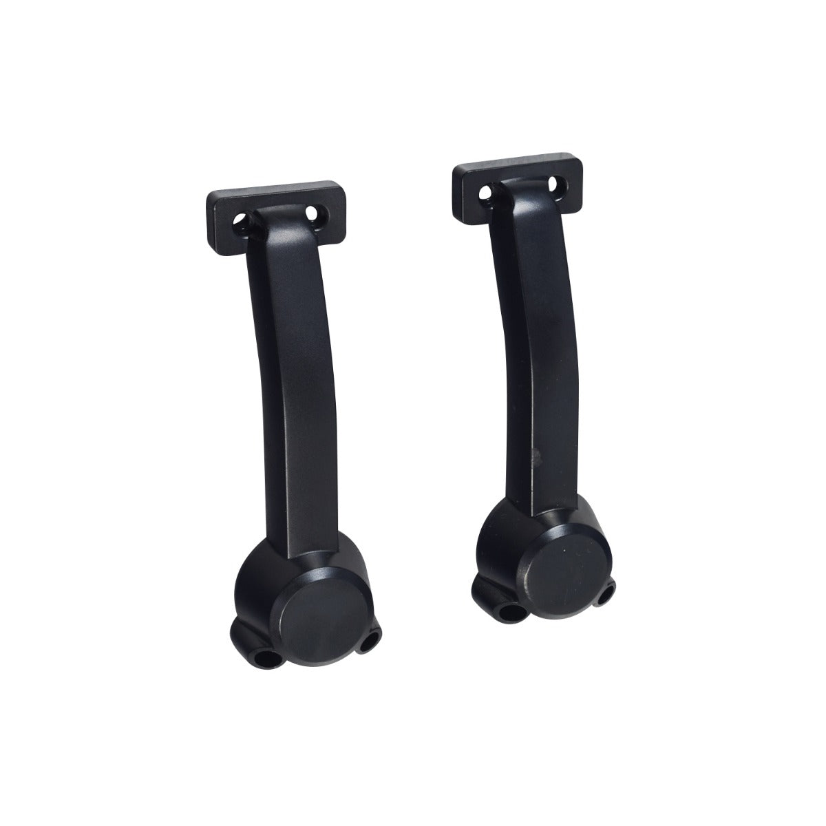 Fork Cover Set for the Hover-1 Rally Electric Scooter, featuring two identical black ABS plastic covers with holes, designed to protect and fit the front fork assembly.