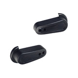 Rear Wheel Nut Bumper for the Megawheels S10 Electric Scooter, showing a pair of black plastic shrouds designed to protect axle nuts from damage and corrosion.