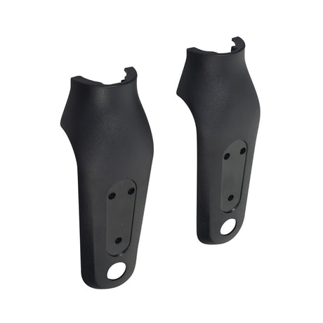 Fork Cover Set for the Megawheels S10 Electric Scooter, featuring a pair of black plastic covers designed to fit the left and right sides, each with a hole for attachment.