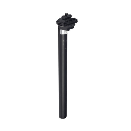 Seat Post with Clamp for the ANCHEER 26 350W Electric Mountain Bike, featuring a black cylindrical post with a metal nut and clamp, essential for comfortable riding.