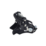 Down Swing Front Derailleur 3x8/7-speed for the ANCHEER 26 350W Electric Mountain Bike, featuring a black metal alloy build with visible screws, designed by Shimano for precision and durability.