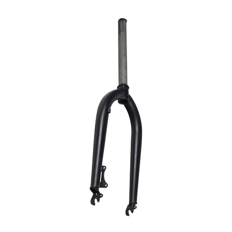 Front Fork for the Swagtron EB6 Bandit Fat Tire Electric Bike, showcasing a streamlined black and silver design, perfect for replacing damaged or rusty forks to ensure safe and smooth rides.