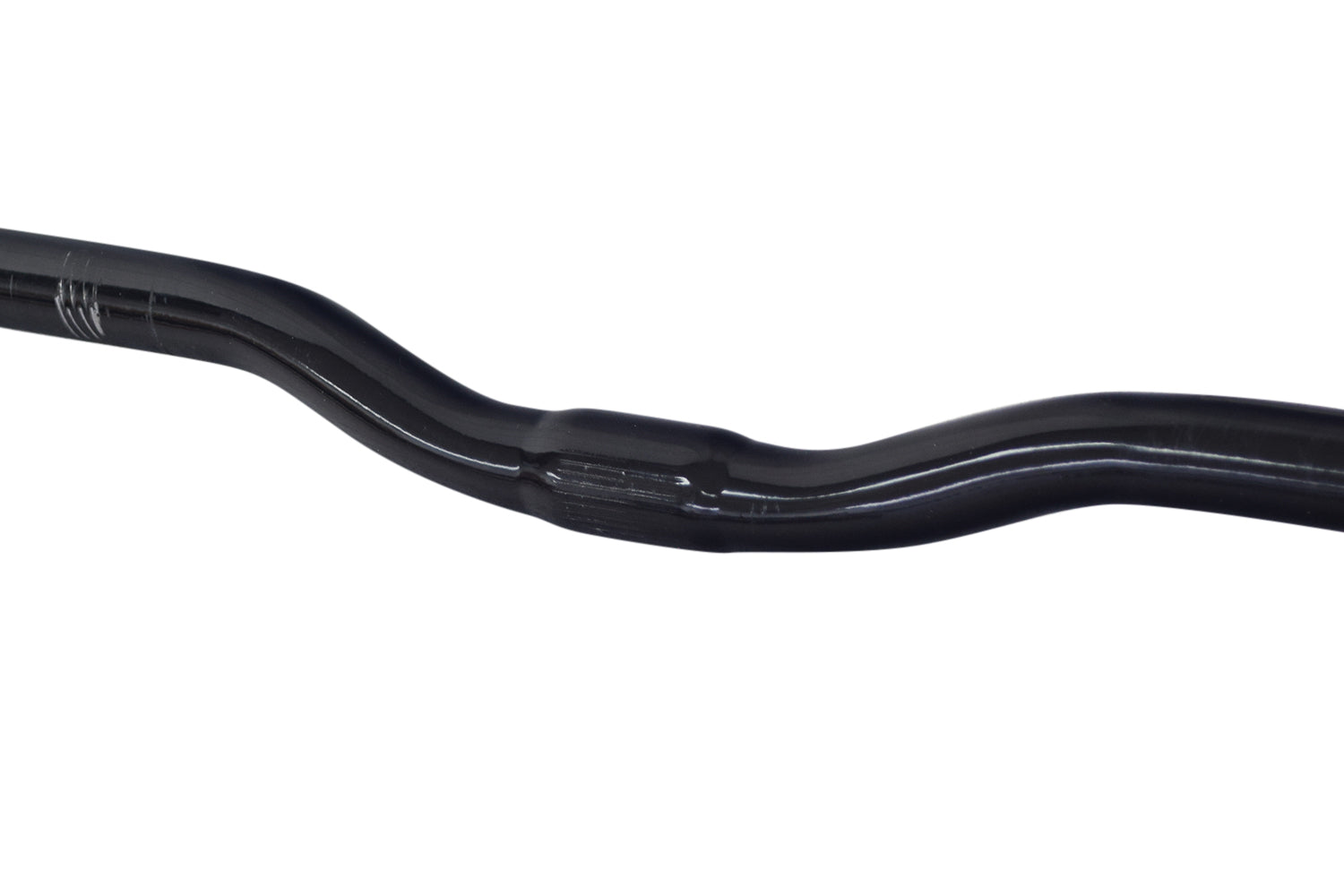 Handlebar for the Swagtron EB6 Bandit Fat Tire Electric Bike, featuring a black curved steel tube design, 22-3/4 wide, ideal for stable steering on rough terrains.