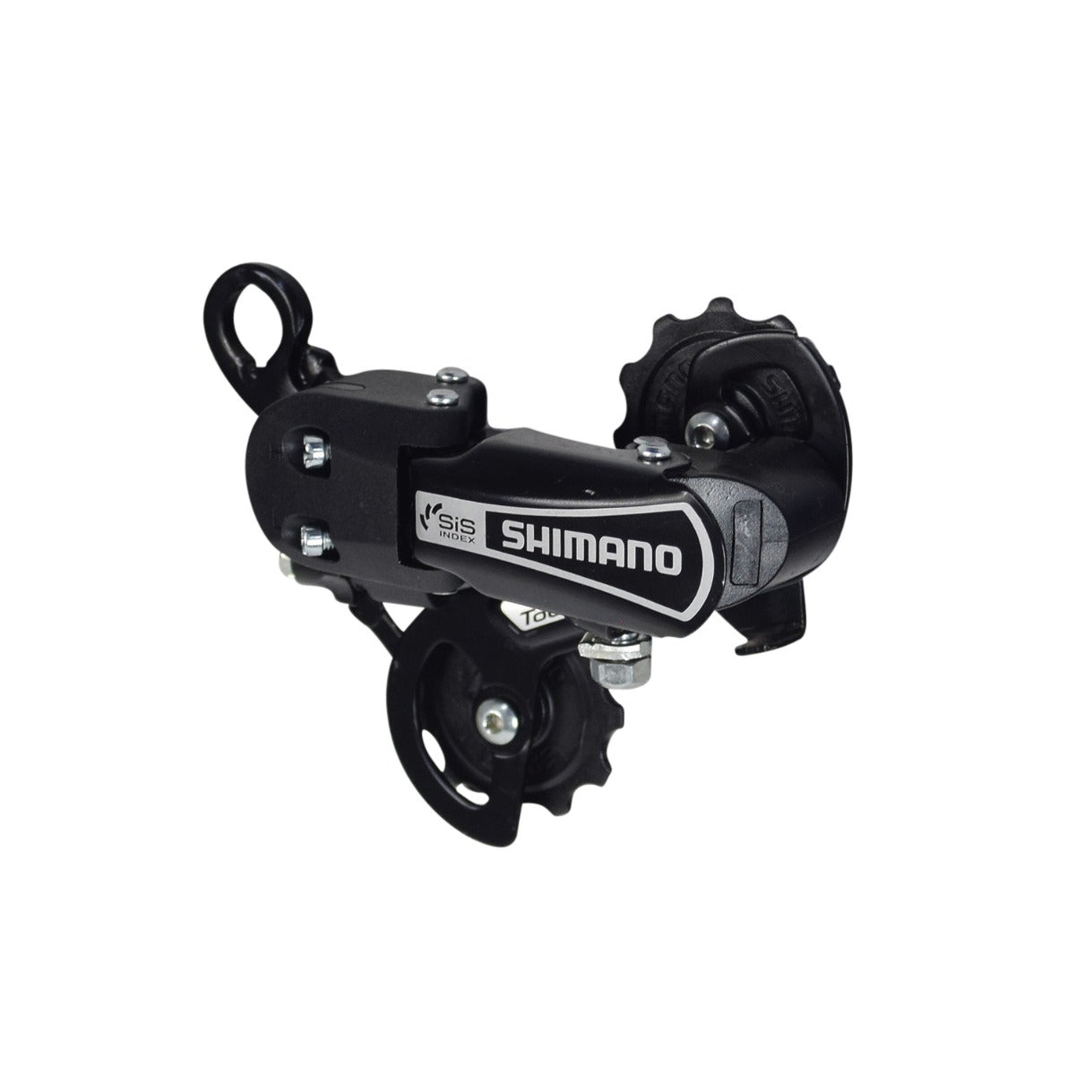 7-speed Medium Cage Rear Derailleur for the Swagtron EB6 Bandit Fat Tire Electric Bike, featuring a durable metal gear mechanism designed for precise speed changes.