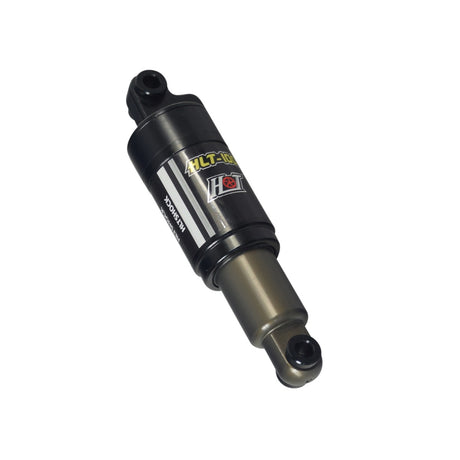 Rear Suspension Shock for the GOTRAX EBE1 Folding Super Sport Bike 16, a lightweight and durable aluminum black and silver cylinder, featuring a visible logo and designed for heavy-duty city commutes.