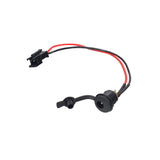 Coaxial Charging Port for the Megawheels S10 Electric Scooter (Original) showing a black and red wire with a square 2-pin connector and a 5.5 mm female coaxial aperture.