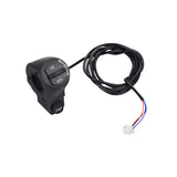 Dual Function Handlebar Switch for the GOTRAX EBE1 Folding Super Sport Bike 16, featuring a black switch with a wire and a 3-wire harness for headlight and horn control.