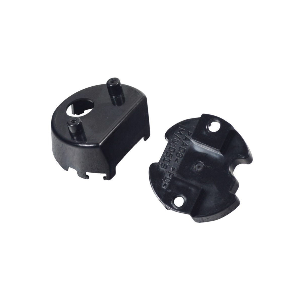 Top Console Inner Shroud for the Ninebot ES2 Electric Scooter; a black plastic part with multiple holes designed to protect the electronics in the handlebars from water and dust.