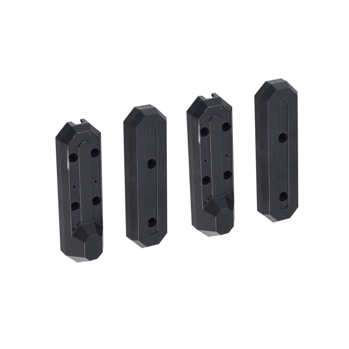 Plastic Fork Covers for the Hiboy® S2 Pro Electric Scooter (Set of 4), featuring black ABS plastic covers designed to protect the moving parts, includes both left and right sides, front and rear.