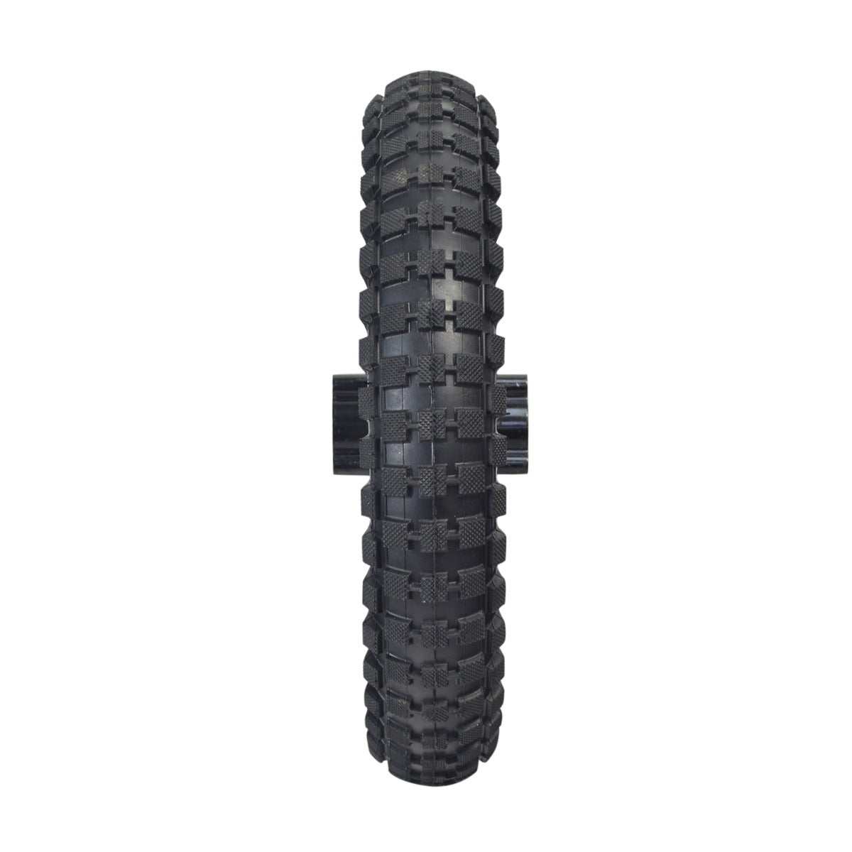 Front or Rear Wheel Assembly for the Fit Right FRP DB001 50cc Dirt Bike features a 12-1/2x2.75 pneumatic tire with a black enamel rim and pre-installed 6001 2RS bearings.