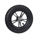 Front Wheel Assembly for GOTRAX Apex & Apex XL Electric Scooters, featuring an 8-1/2x2 tire with a black 5-spoke plastic rim and pre-installed 6001RS bearings.