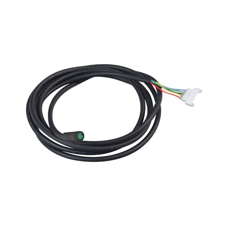 Console to Battery Wiring Harness for GOTRAX Apex & Apex XL Electric Scooters featuring a 5-wire black cable with a green connector, measuring 64-1/2 long