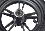 Rear Wheel Assembly for the GOTRAX XR Elite Electric Scooter, featuring a black wheel with spokes, 50/75-6.1 pneumatic tire, and 6001RS bearings, fully assembled and ready to install.