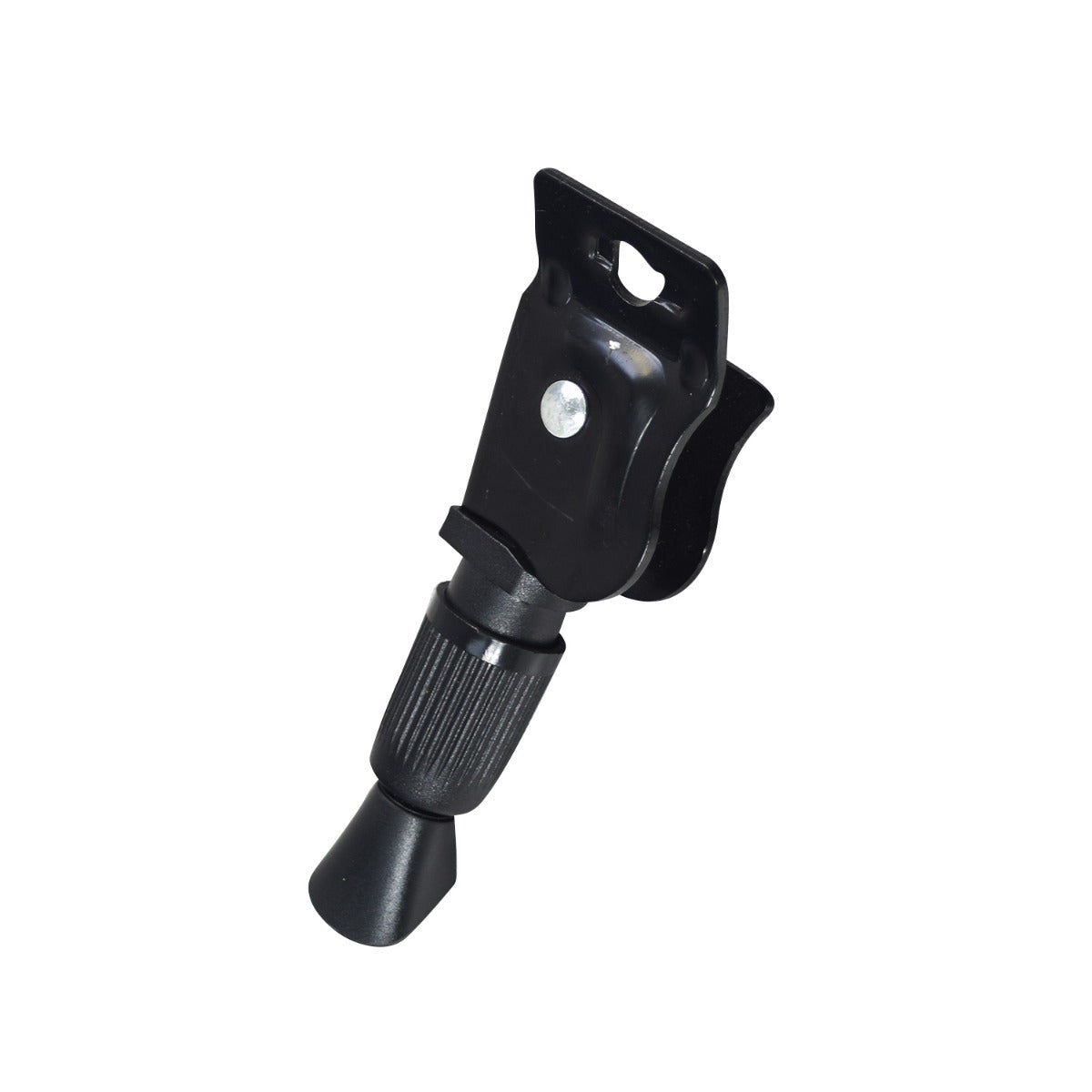 Kickstand for the Jetson® LX10 Folding Electric Bicycle, featuring a black metal clip with a screw for secure attachment and a hole for easy mounting.