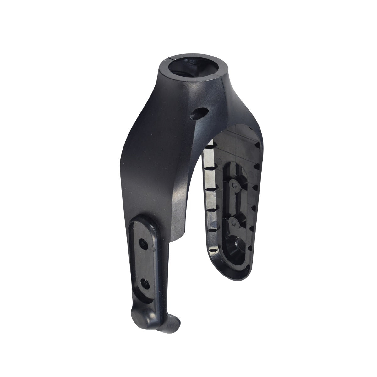 Plastic Fork Cover for the Jetson® LX10 Folding Electric Bicycle, featuring a black plastic design with multiple holes, compatible with the bike model, sold as a set of left and right covers.