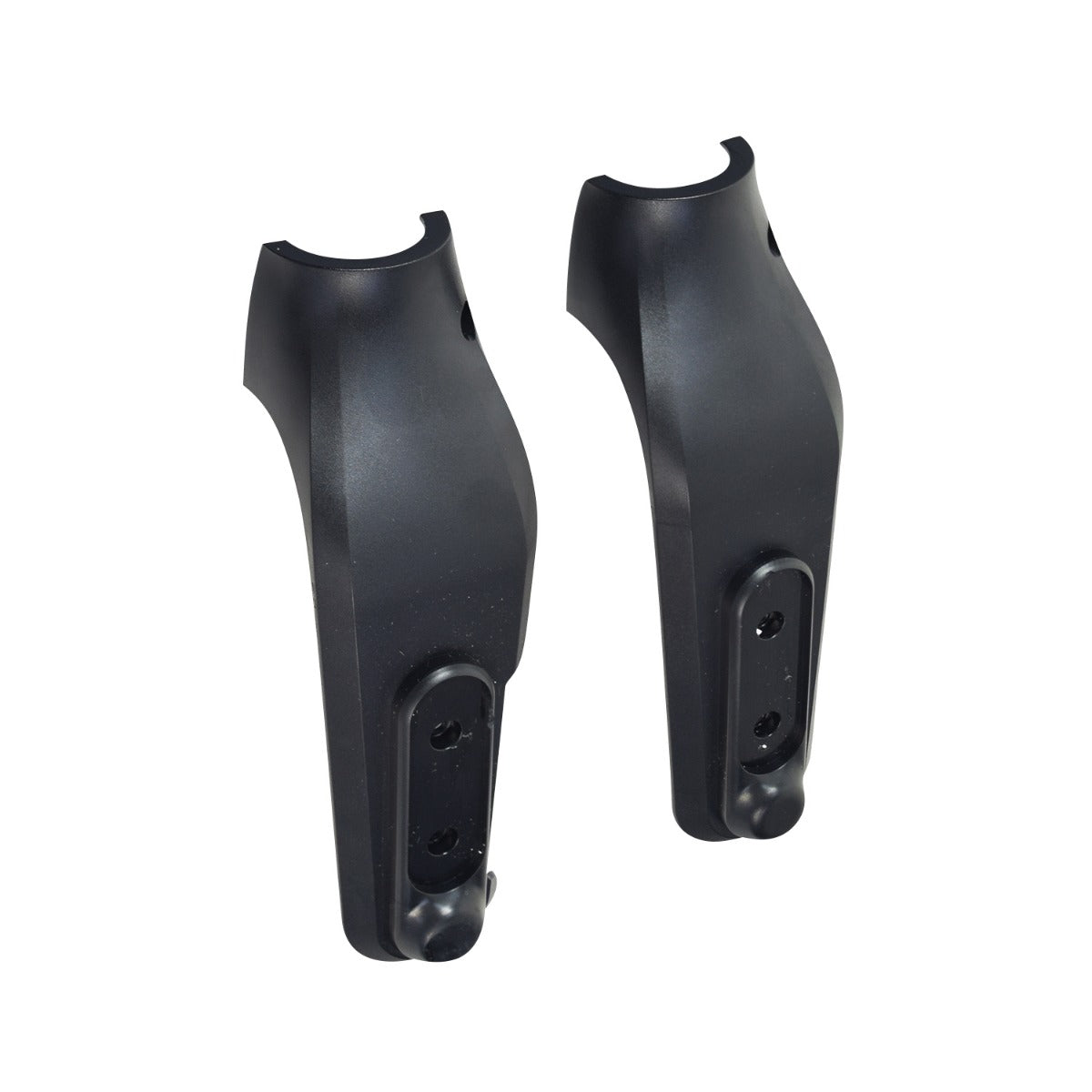 Plastic Fork Cover for the Jetson® LX10 Folding Electric Bicycle, showing a pair of black ABS plastic covers with circular holes, designed to fit the left and right forks of the bike.