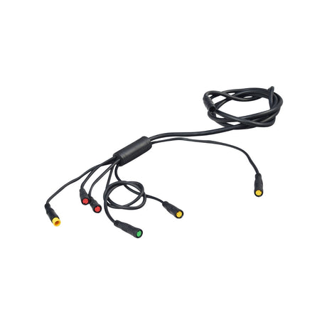 Main Wiring Harness for the HeyBike Mars Electric Bicycle featuring a black cable with multiple connectors, essential for linking the bike's electronics to the control module.