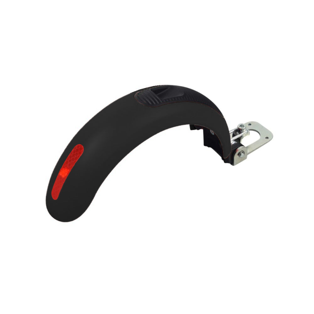 Rear Fender for Ninebot ES1 & ES1L Electric Scooters, showcasing a streamlined, durable ABS plastic design with a foot brake pad, pin, and spring included, ensuring protection and functionality while riding.