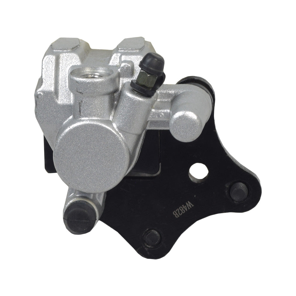 Left & Right Rear Brake Caliper Set for the eWheels EW-36 Scooter, featuring a matching pair of silver and black mechanical devices with integrated brake pads, designed for robust braking performance.