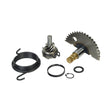 Kick Start Shaft & Gear Assembly for 50cc GY6 139QMB Scooter Engines showing a metal gear with a coiled wire and hook, essential for various scooter and ATV models.