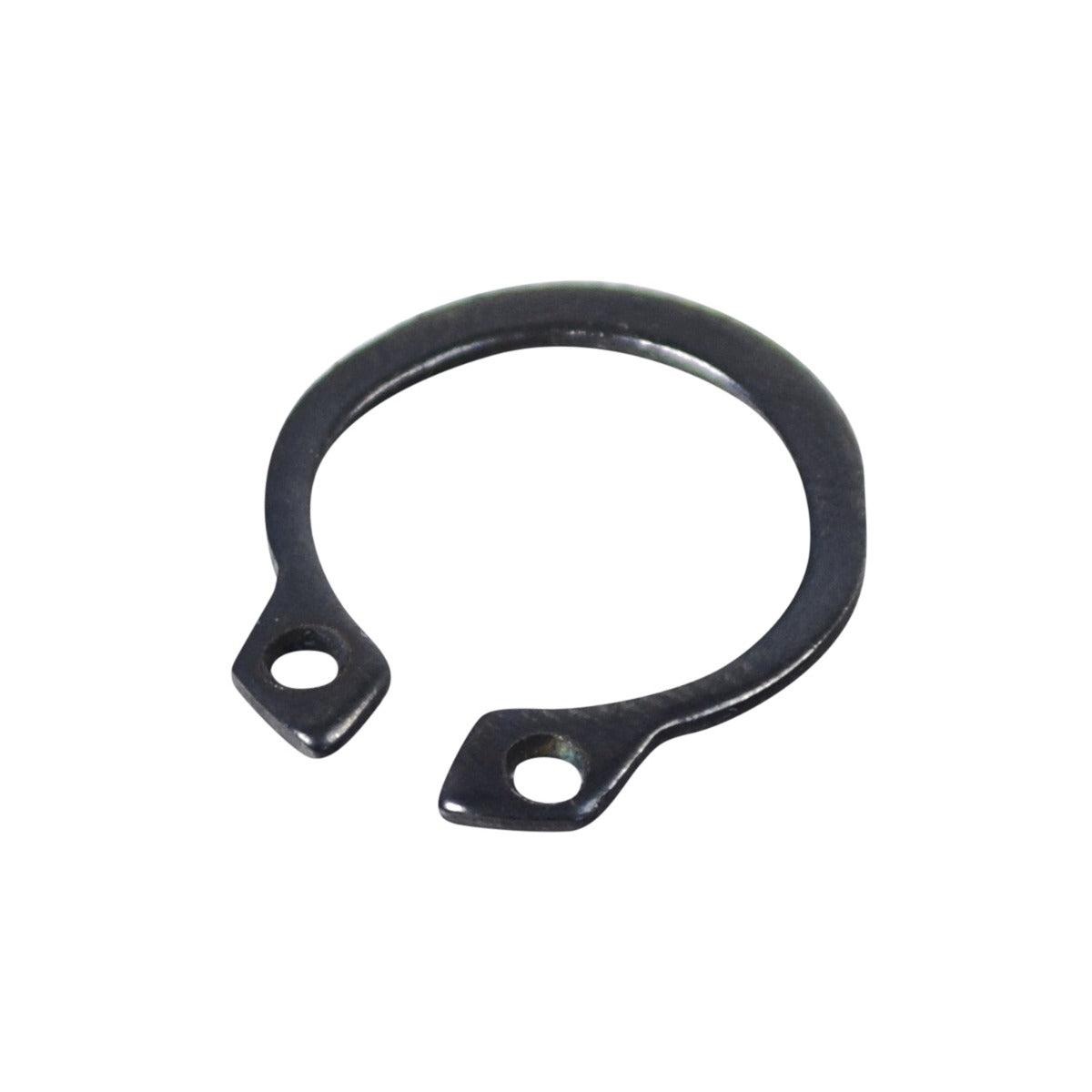 Kick Starter Gear Clip for 50cc GY6 139QMB Engines, a black metal ring with two holes, 15.7 mm outer diameter, essential for Chinese-built 50cc motorcycles.