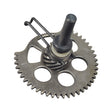 Rear Idler Cog Sprocket Complete for 125cc GY6 QMI152/157 and 150cc GY6 QMJ152/157 Engines, showing a close-up of the metal gear assembly including the cog sprocket, shaft, and pinion.