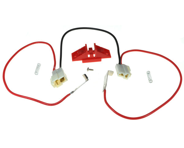 Close-up of the Emergency Shut Off Port for Minimoto Go Karts, highlighting the detailed wire connections essential for emergency functionalities.