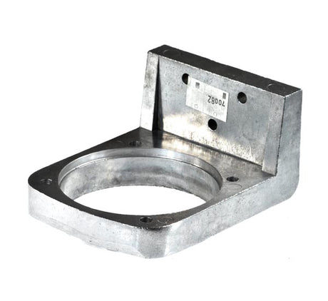 Engine Mount Housing for Bladez & Tanaka PaveRacer Gas Powerkarts, a chrome metal object with a central hole, designed for the TPK-400GS and TPK-470GS models.