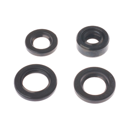 Engine Oil Seal Rebuild Kit for Honda Cub C70 1970-1973 and Passport C70 1980-1983 displayed with multiple black circular seals arranged closely together.