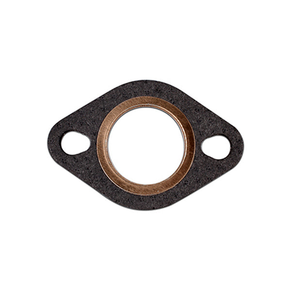 Exhaust Gasket for 50cc, 125cc, and 150cc GY6 Engines: Close-up of a circular gasket, featuring a sturdy construction suitable for NCY engines, showcasing its detailed contours and texture.