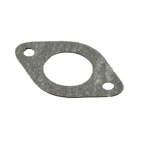 22 mm Exhaust Gasket for ATVs, Dirt Bikes, Go-Karts, & Scooters, featuring a grey gasket with multiple holes designed for compatibility with 50cc to 150cc gas engines.