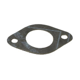 24.5 mm Intake & Exhaust Gasket for ATVs, Dirt Bikes, & Go Karts; a black metal gasket with a 24.5 mm diameter hole, designed for versatile applications.