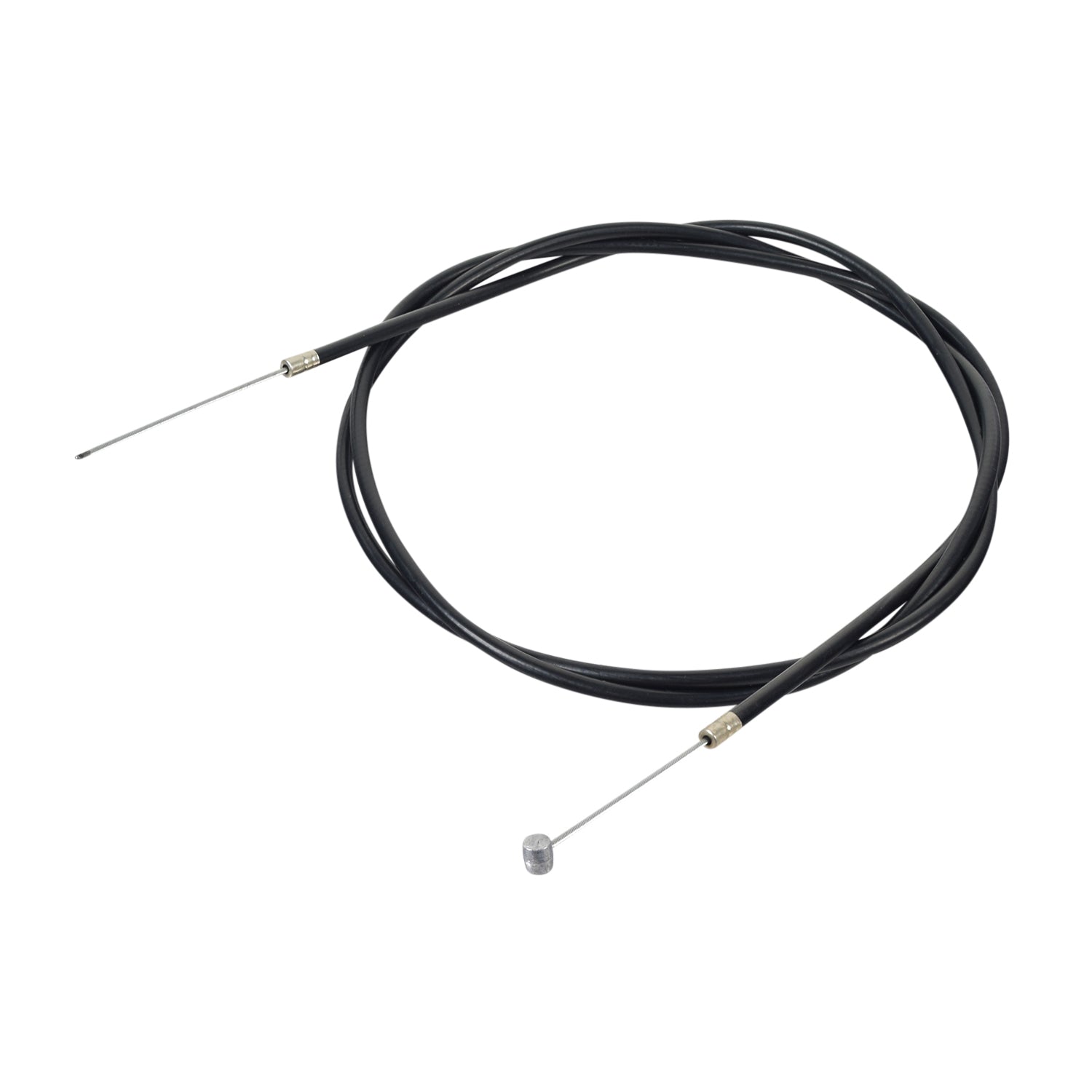 59 Brake Cable for Ninebot Kids ZING E8 & ZING E10 eKickScooters, featuring a black cable with a metal tip, coiled neatly, showcasing its simplicity and functionality for easy fitting.