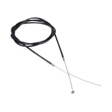 Brake Cable Set for the Swagtron EB7 Elite Commuter Electric Bicycle featuring two black cables with silver ends, each tailored for front and rear brakes, displayed coiled on a white background.