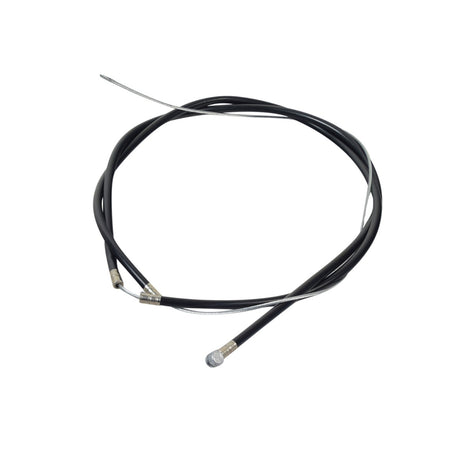 Brake Cable for the ANCHEER 26 350W Electric Mountain Bike (Original) featuring a black cable with a silver tip and a 2-piece sleeve, one longer than the other.