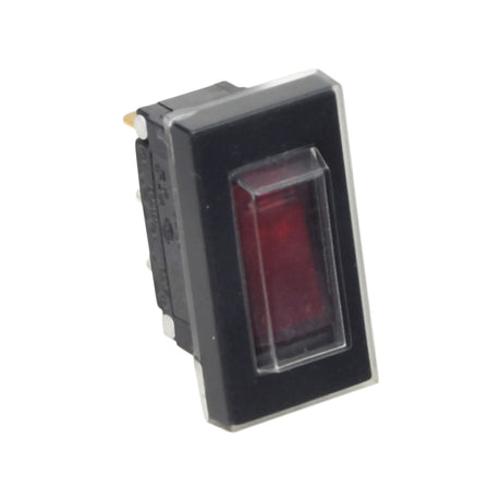 On/Off Switch for the Razor Drift Rider (V1+), MX125 (V1+), SX125 (V1+), & Power Core E90 (V1-2+), featuring a black rectangular design with a red back-lit light indicator.