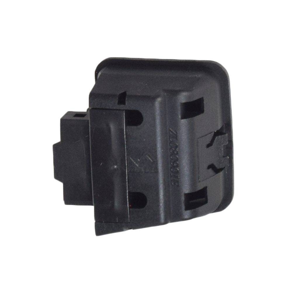 Hi/Low Beam Light Switch for 50cc, 150cc, & 250cc Scooters, showing a black rectangular electrical device with connector holes, designed for gas scooters, commonly found on many Chinese models.