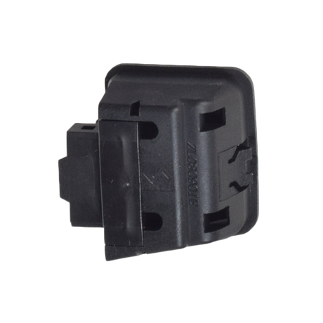 Hi/Low Beam Light Switch for 50cc, 150cc, & 250cc Scooters, showing a black rectangular electrical device with connector holes, designed for gas scooters, commonly found on many Chinese models.