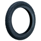 20x4 Knobby Fat Bike Tire (Chaoyang) with aggressive tread pattern, designed for all-mountain and freeride use. Ideal for BMX-style pedal bikes or electric bikes, offering excellent cornering and braking traction.