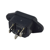 IEC C14 3-Pin Male Panel Mount Power Connector – 250Vac 15A, Solder/Quick Connect, Made In Germany