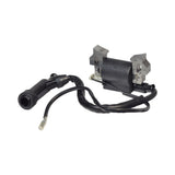 196cc 6.5 Hp (Honda GX200 Clone) Ignition Coil for Baja Mini Bike MB165 & MB200, featuring a black electrical device with attached wires, shown in close-up detail.