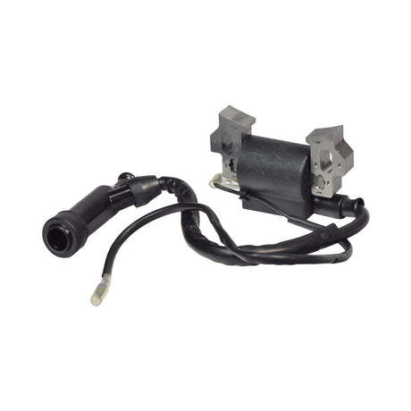 196cc 6.5 Hp (Honda GX200 Clone) Ignition Coil for Baja Mini Bike MB165 & MB200, featuring a black electrical device with attached wires, shown in close-up detail.