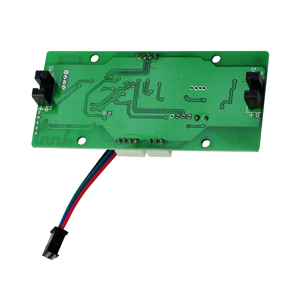 Motor Side Circuit Board Controller for Self Balancing Hoverboards featuring a green circuit board with black wires and numerous small components, essential for hoverboard repair and maintenance.