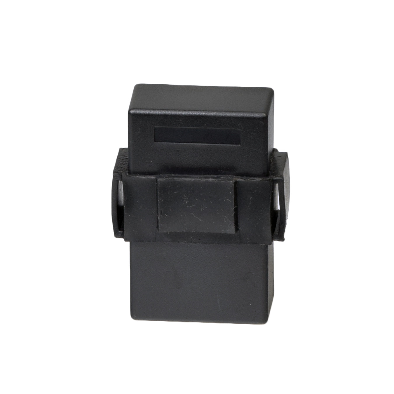 CDI Module for the Coleman AT200-B ATV, a black rectangular device with a belt-like strap and a visible black buckle, designed for easy plug-in installation and compatibility with various ATVs and go-karts.