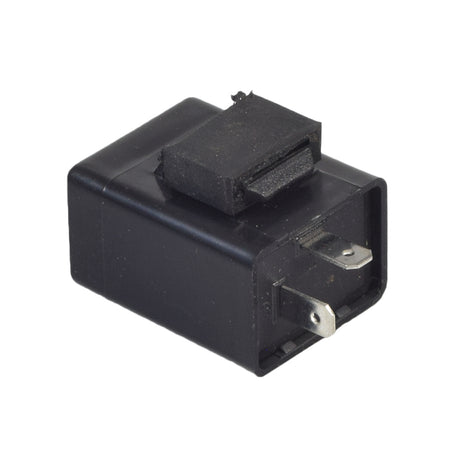 Flasher Relay for Kandi Go-Karts & Dune Buggies, a black rectangular device with a central hole and side inscription reading ZTWXF 12V-31703, suitable for various Chinese-made ATVs and scooters.