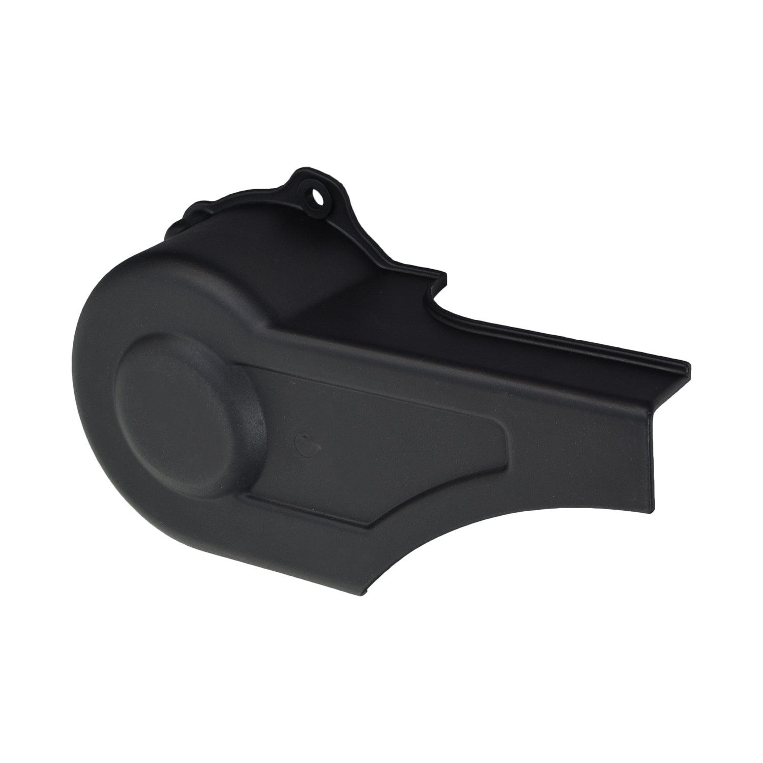 Plastic Clutch Cover for Coleman CC100X & CT100U Mini Bikes, protecting the clutch from dirt and debris. The black cover is simple to mount and replace, suitable for off-road riding.