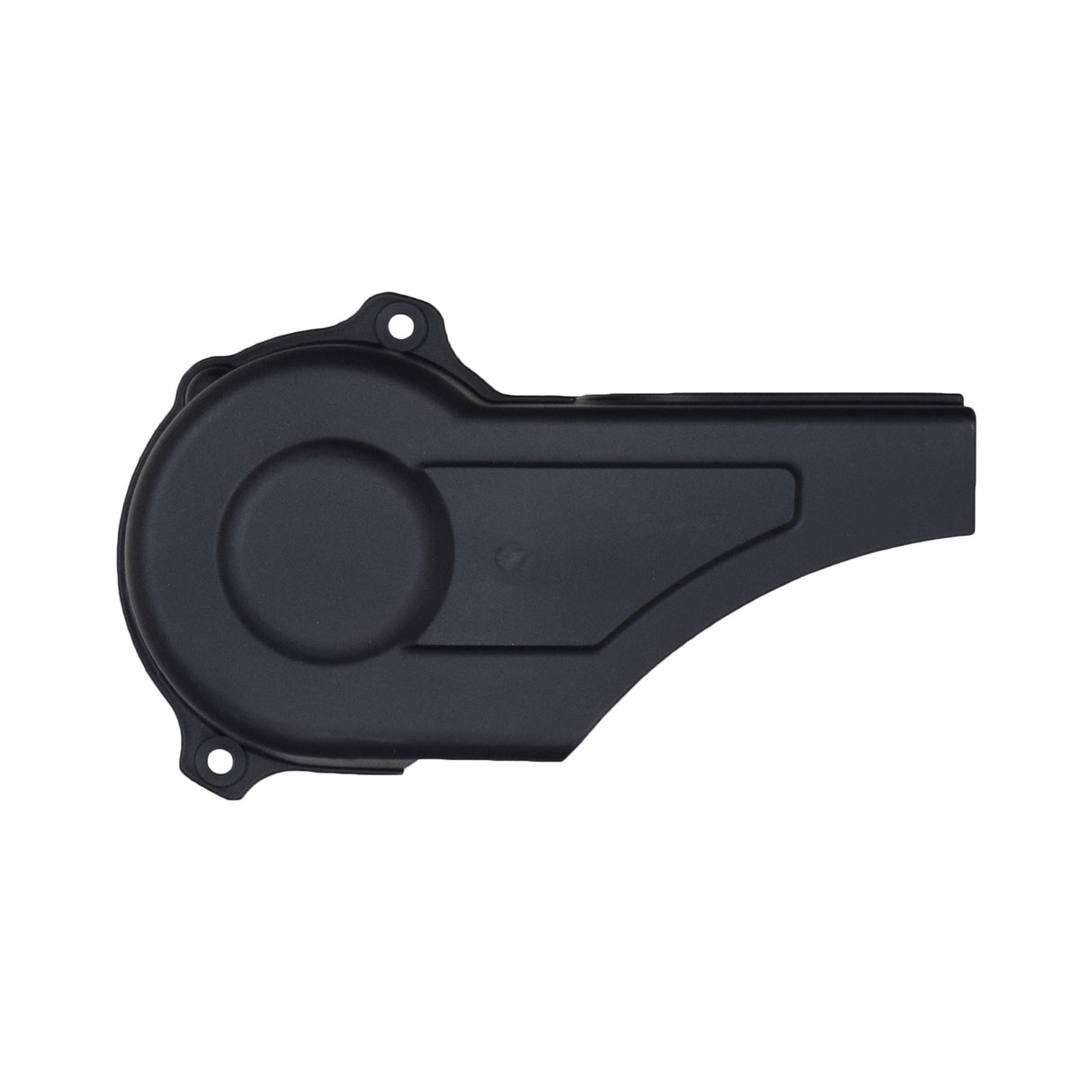 Plastic Clutch Cover for Coleman CC100X & CT100U Mini Bikes – a round, black plastic cover with multiple holes, designed to shield the clutch from off-road dirt and debris.